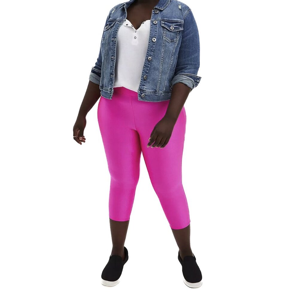 torrid Pedal Pusher Signature Waist Liquid Capri Legging‎ in Pop Color Sz 2 NWOT